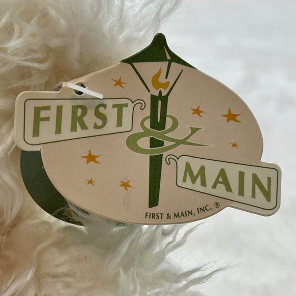 First & Main Scraggles 11" Teddy Bear Plush Stuffed Toy White Tags Attached - Picture 9 of 12